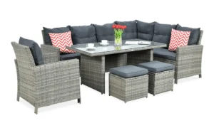 IBIZA NAROŻNIK+FOTEL GREY (003894)