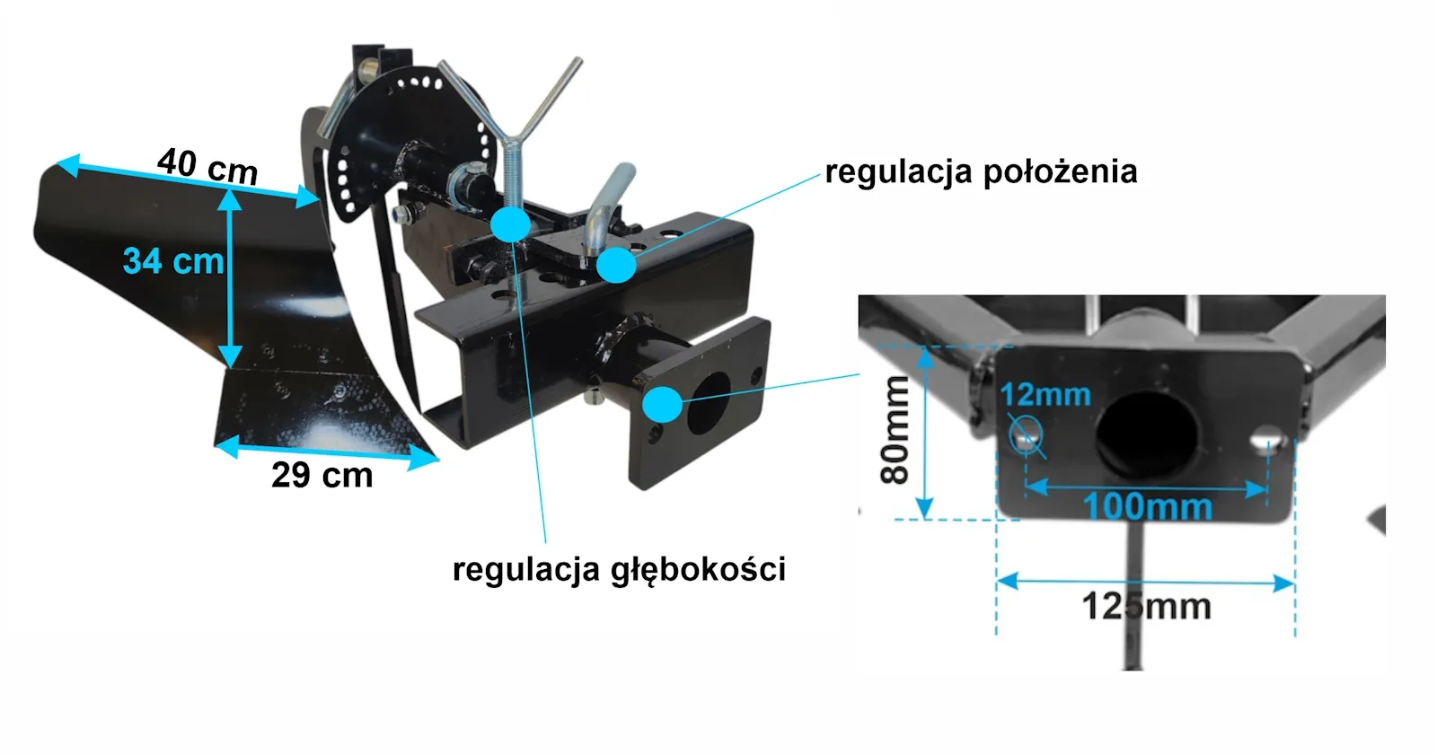 PŁUG JEDNOSTRONNY DO TRAKTORA JEDNOOSIOWEGO MC370 (MC370-14) - obrazek 8