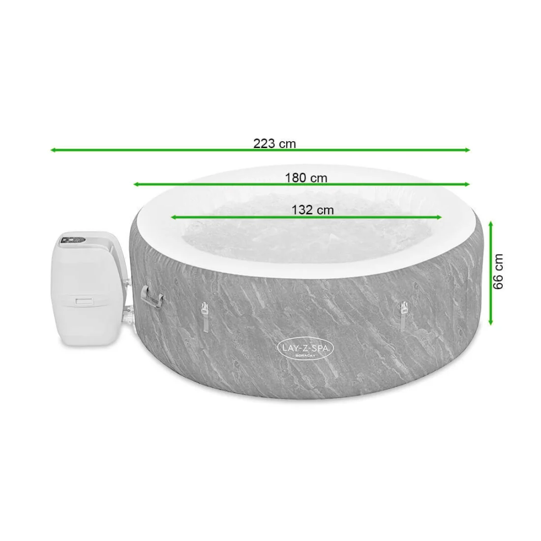 JACUZZI SPA BORACAY AIRJET 1.80x0.66M BESTWAY 60175 (005626) - obrazek 16