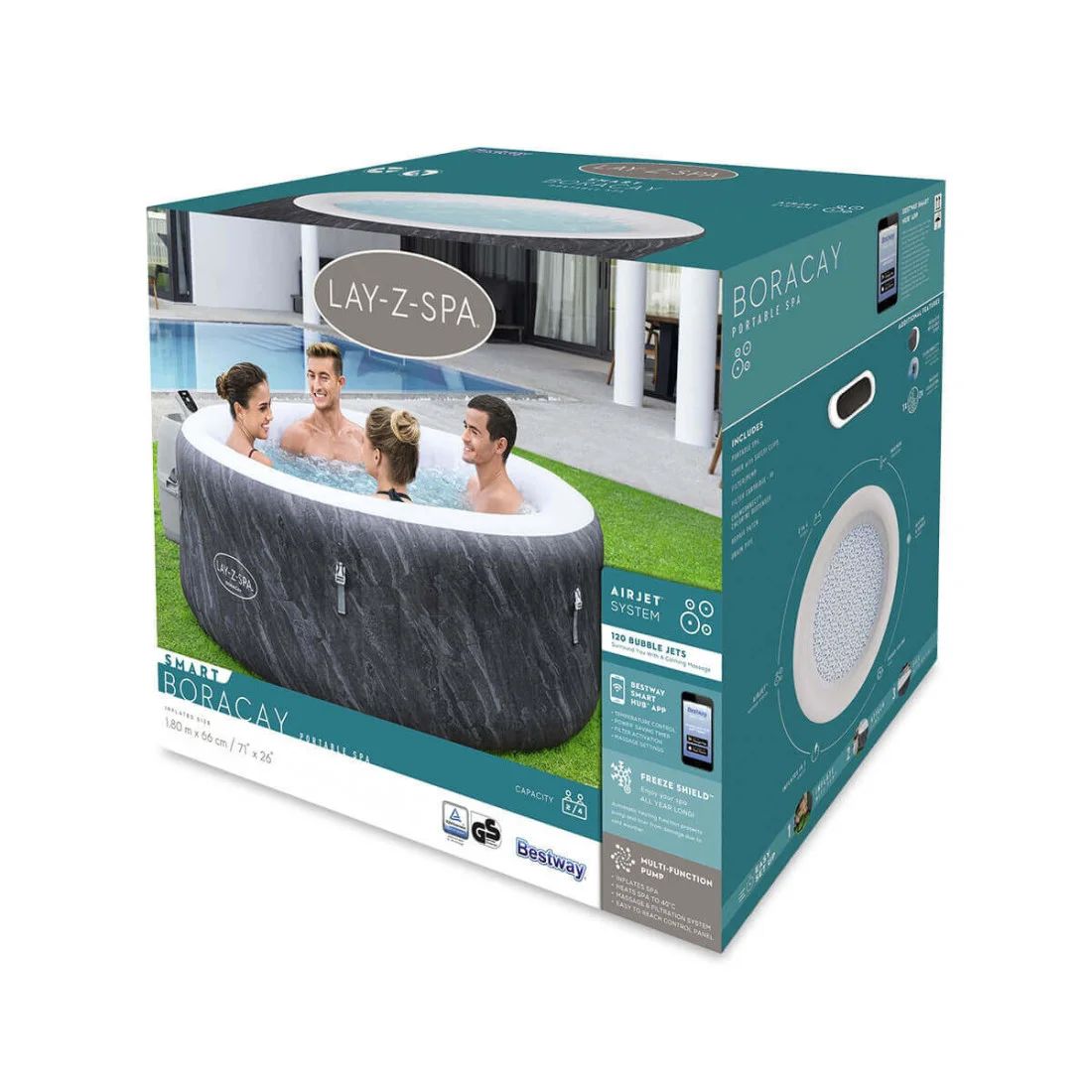 JACUZZI SPA BORACAY AIRJET 1.80x0.66M BESTWAY 60175 (005626) - obrazek 15