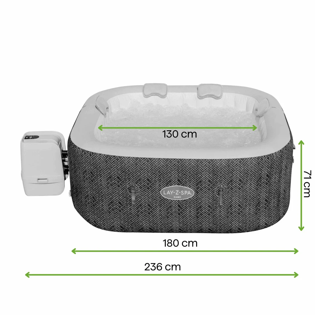JACUZZI SPA CABO AIRJET 1.80x1.80x0.71M BESTWAY 6001R (008978) - obrazek 2