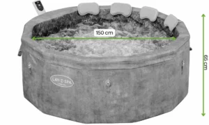 JACUZZI SPA CARRARA AIRJET 1.70x0.65M BESTWAY 6001V (008972)