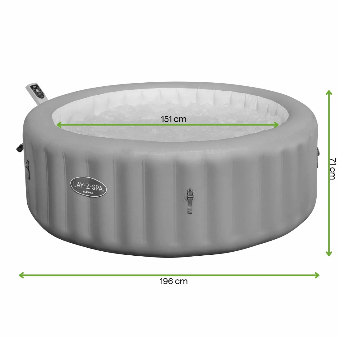 JACUZZI SPA HAWAII AIRJET 1.96x0.71M BESTWAY 6001G (008969) - obrazek 2