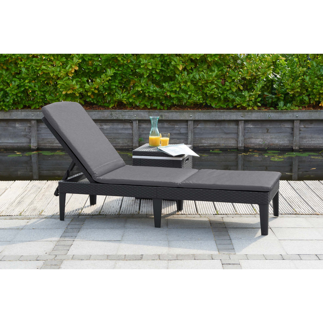 JAIPUR LEŻAK GRAPHITE (003697) - obrazek 2