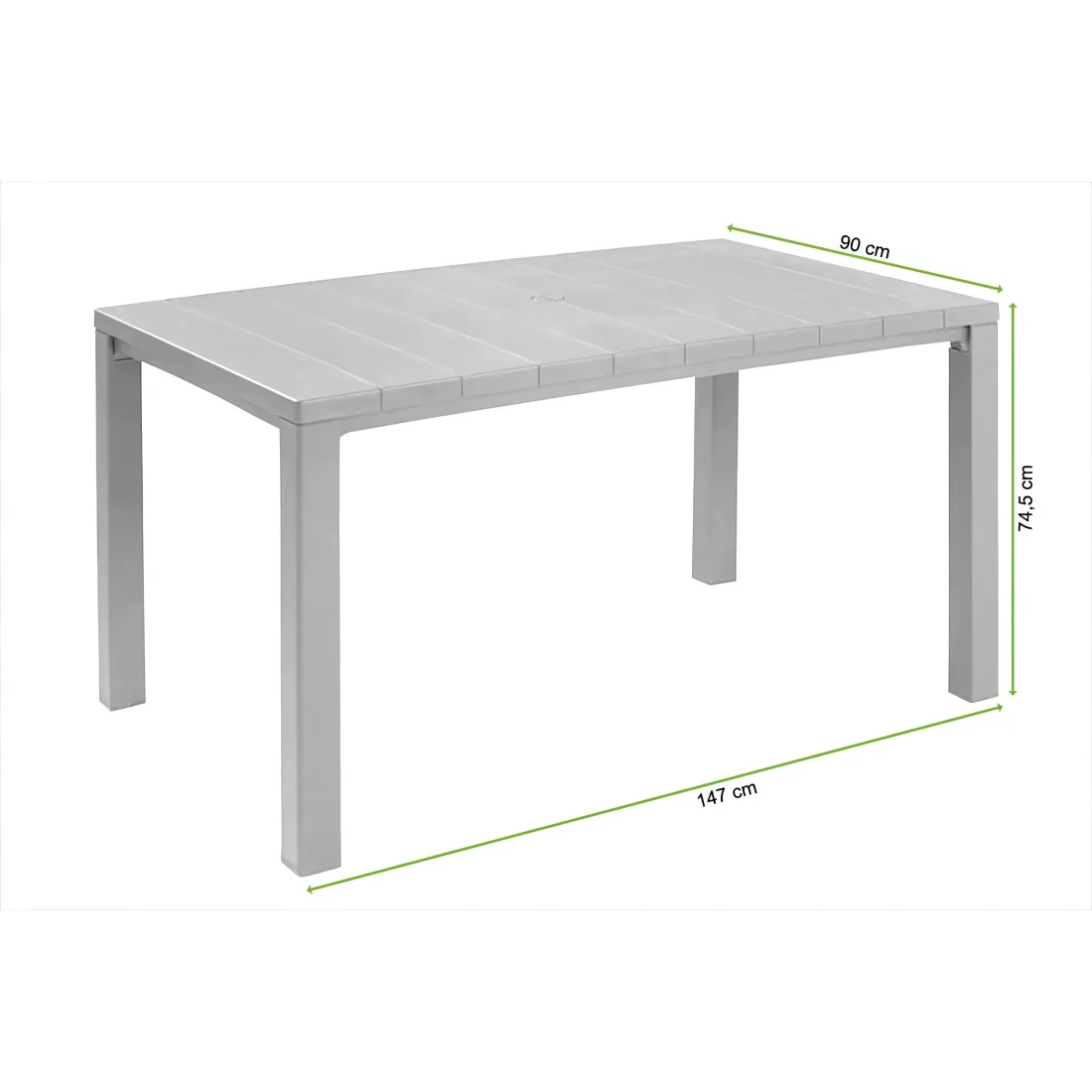 JULIE 150 STÓŁ GRAPHITE BOX (009322) - obrazek 2