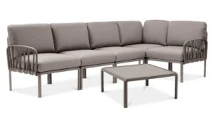 KOMODO 5 NAROŻNIK TORTORA GRIGIO+STOLIK TORTORA (002486)