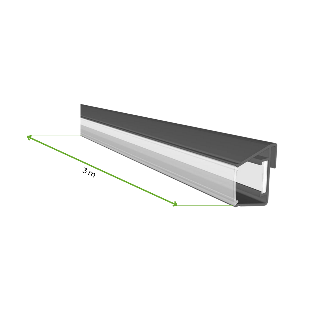 LED OŚWIETLENIE 3.0M x2 ANTHRACITE (005920) - obrazek 2