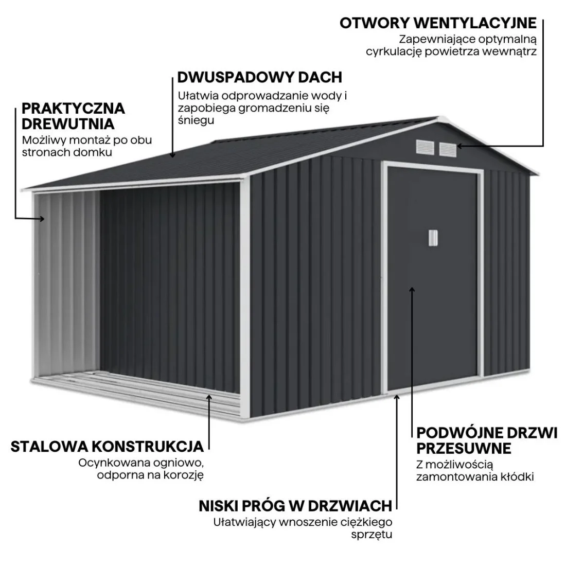 MADISON 11x8 DOMEK METALOWY COLD GREY (003994) - obrazek 5