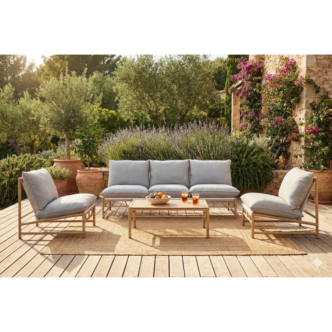 MAKANI CAFFE MAX ZESTAW GREY/BEIGE (008205) - obrazek 6