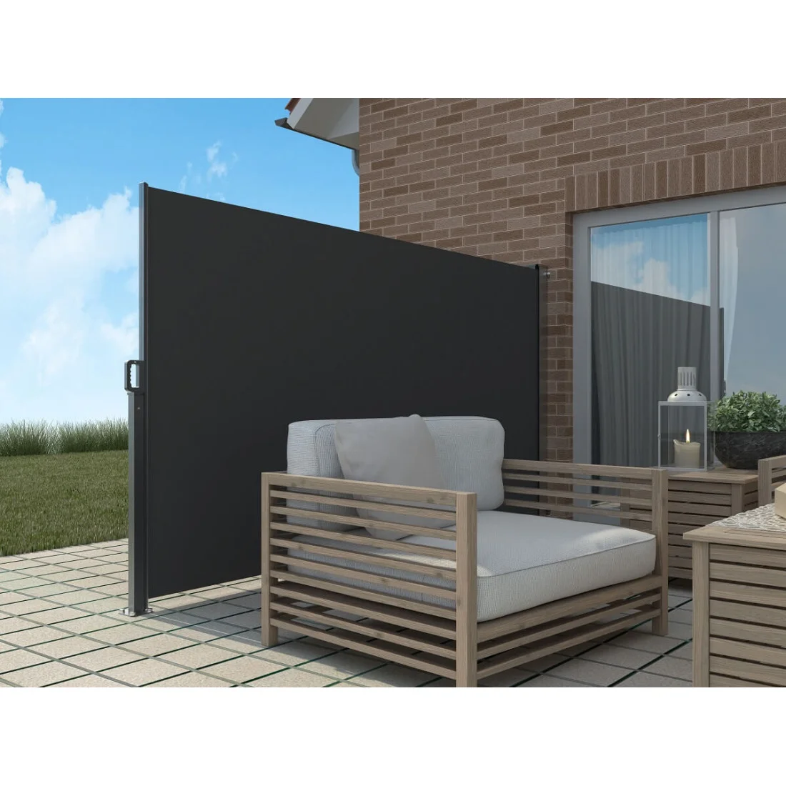 MARKIZA BOCZNA POJEDYNCZA 200x300 DARK GREY (004459) - obrazek 2