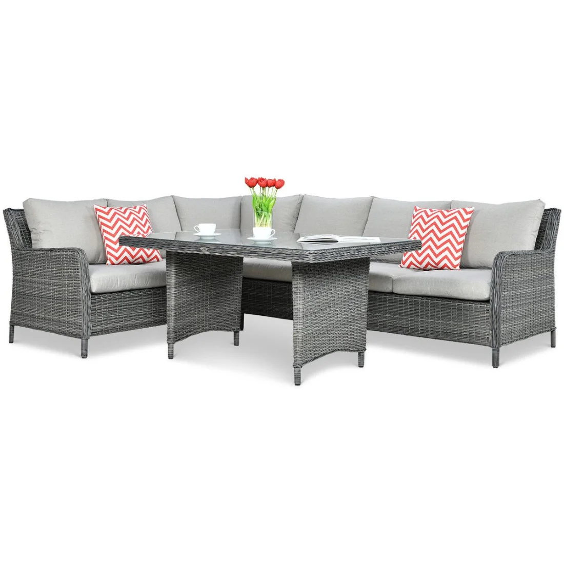 MARYLAND DINING NAROŻNIK DARK GREY (002665) - obrazek 5