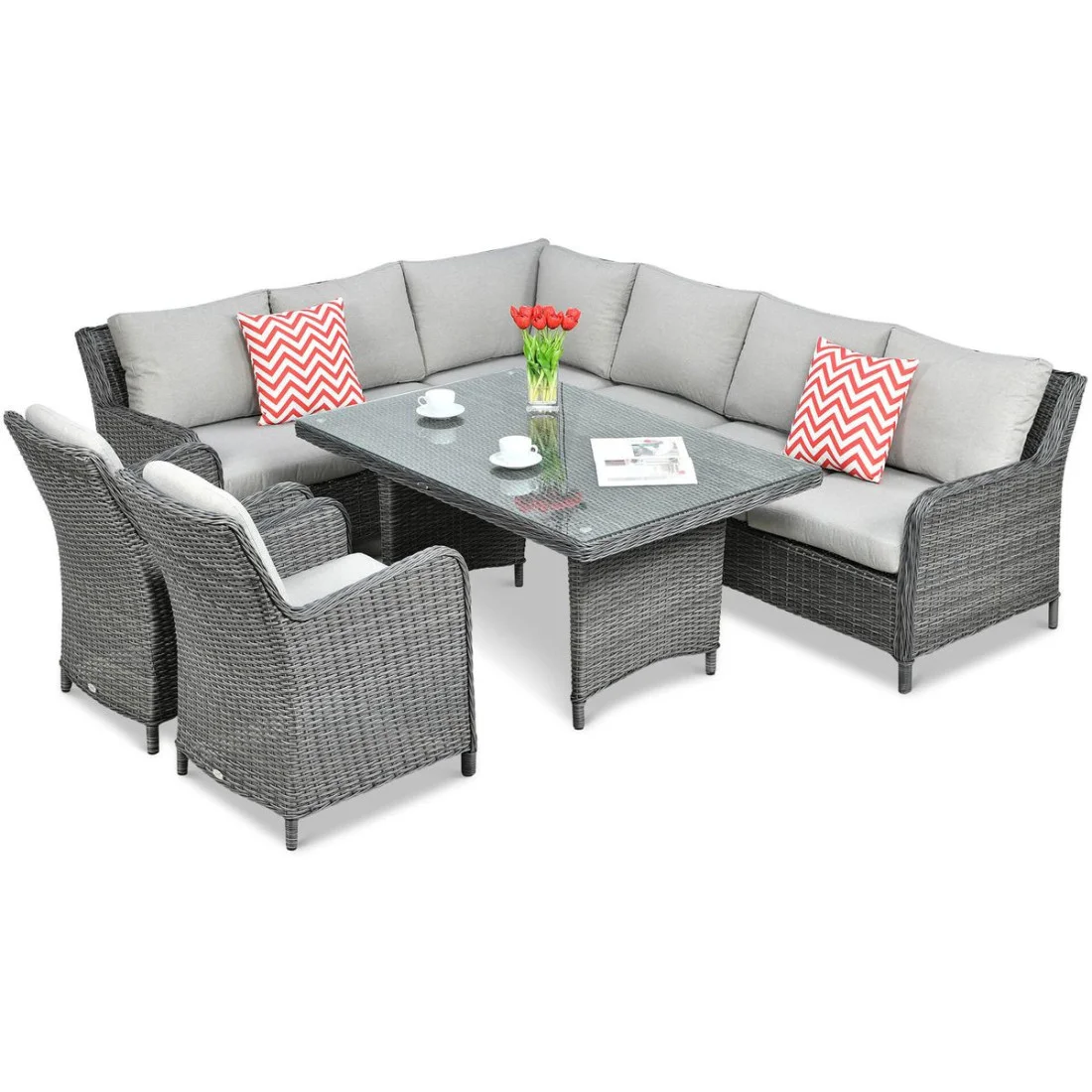 MARYLAND DINING NAROŻNIK DARK GREY (002665) - obrazek 2