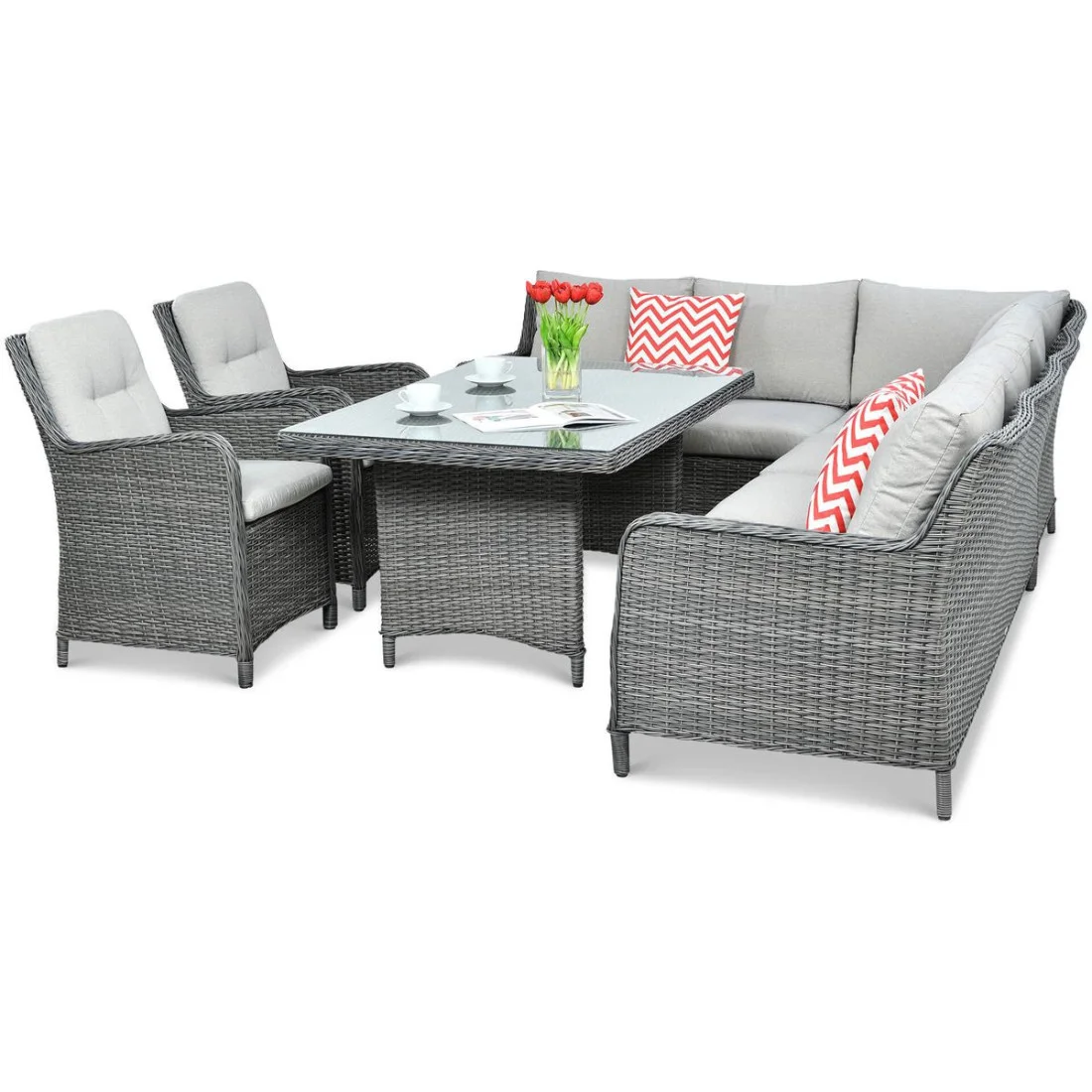 MARYLAND DINING NAROŻNIK DARK GREY (002665) - obrazek 4