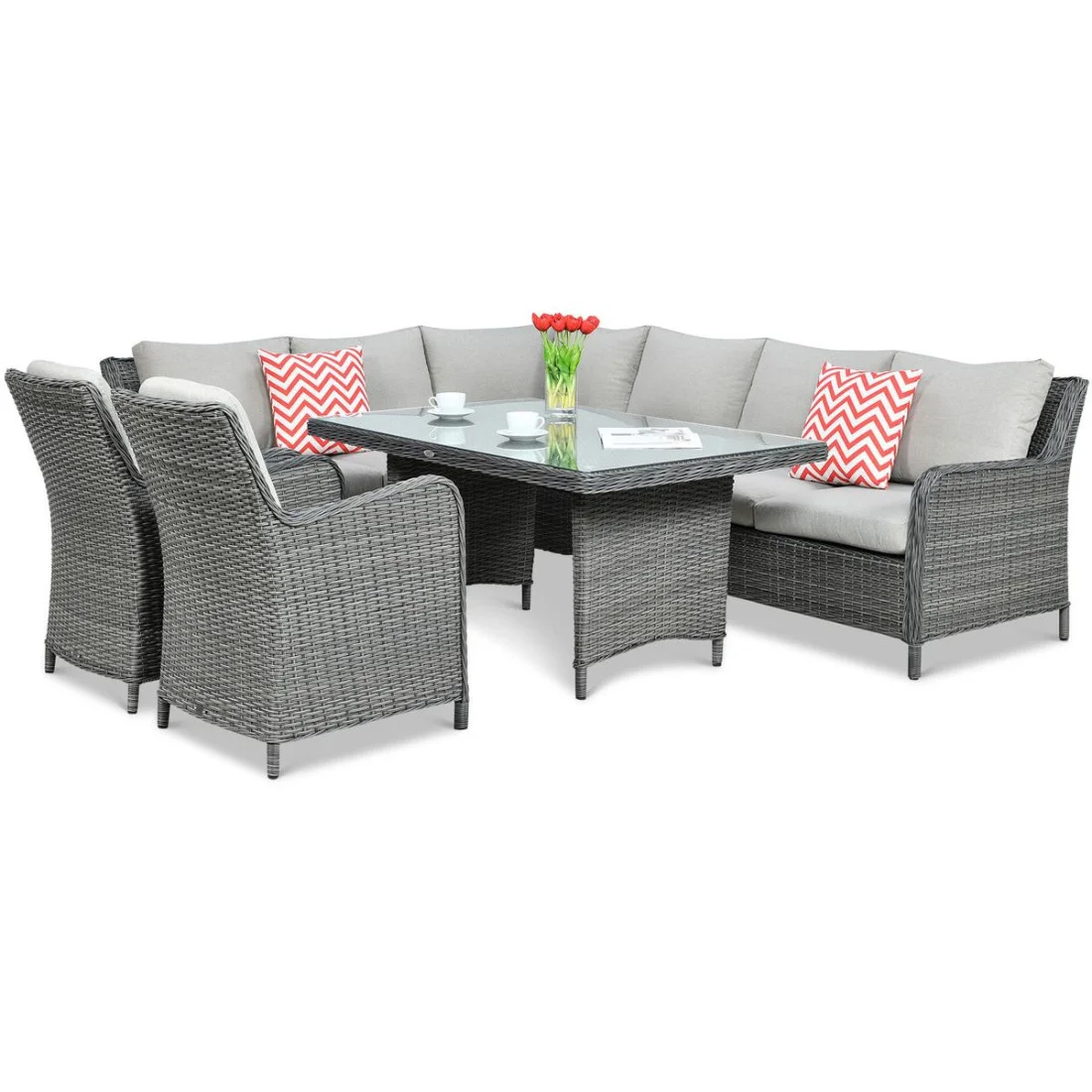 MARYLAND DINING NAROŻNIK DARK GREY (002665) - obrazek 3