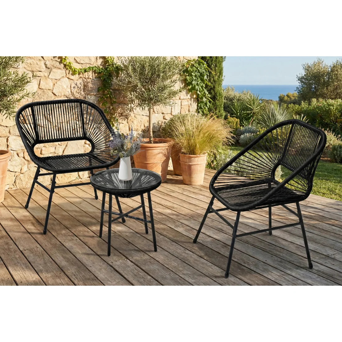 MAYA 2+1 ZESTAW BLACK (008833) - obrazek 5