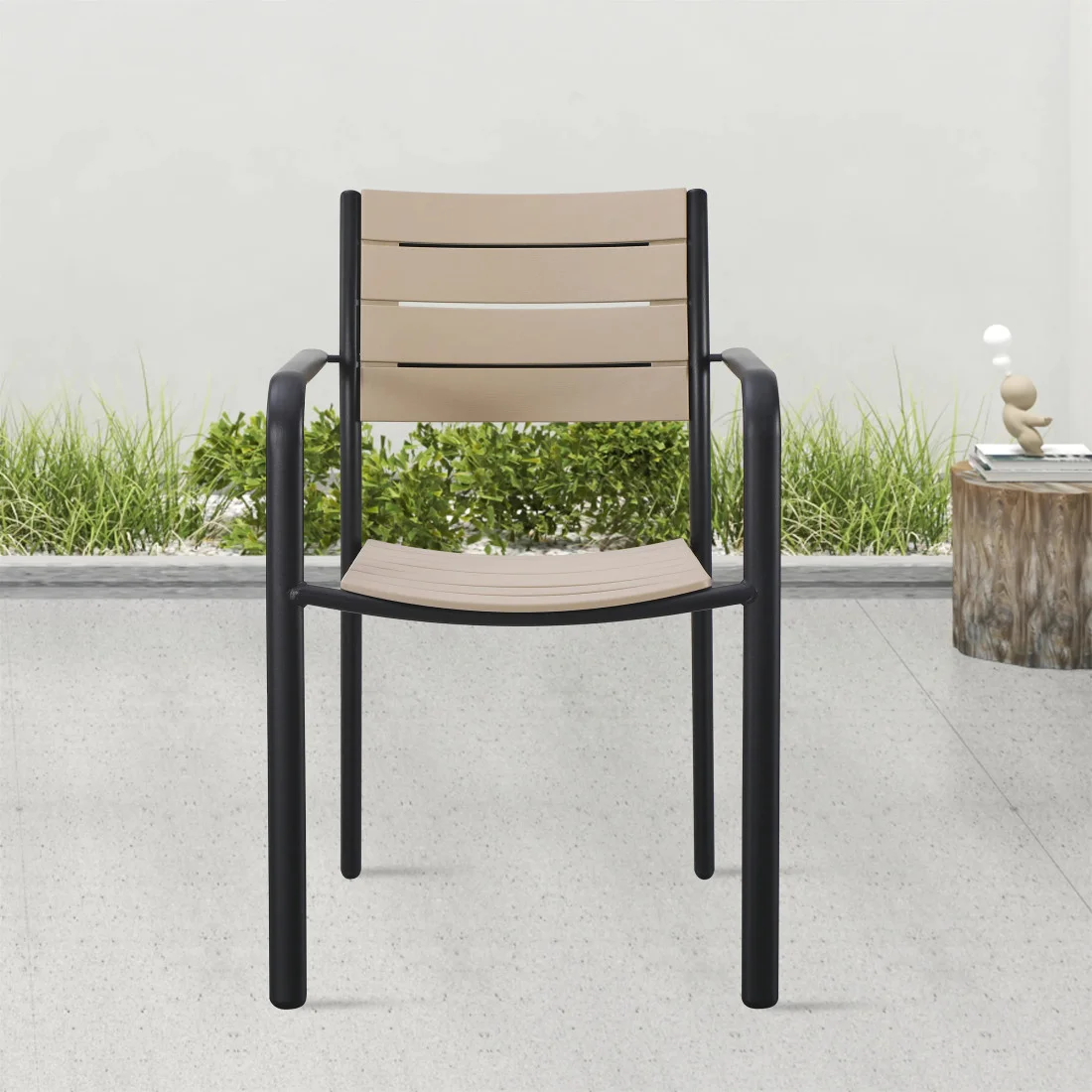 MILO KRZESŁO BLACK/BEIGE (008845) - obrazek 5