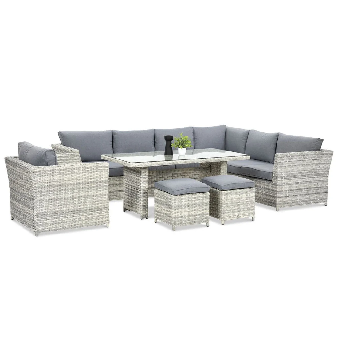MONIZ DINING PLUS NAROŻNIK WHITE GREY (002666) - obrazek 3