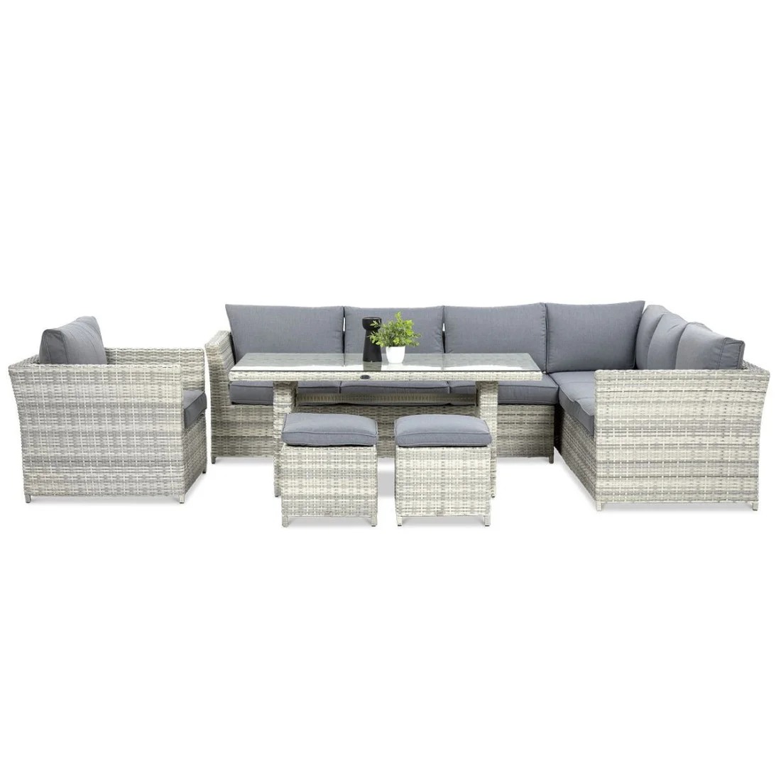 MONIZ DINING PLUS NAROŻNIK WHITE GREY (002666) - obrazek 4