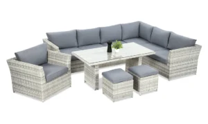 MONIZ DINING PLUS NAROŻNIK WHITE GREY (002666)