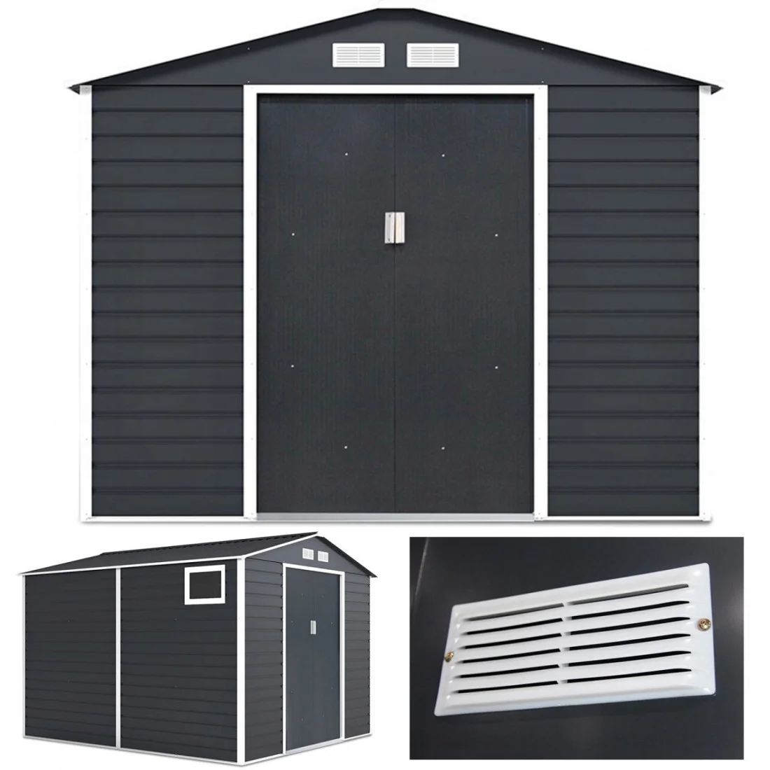 MONTREAL 9x10 DOMEK METALOWY COLD GREY (003105)