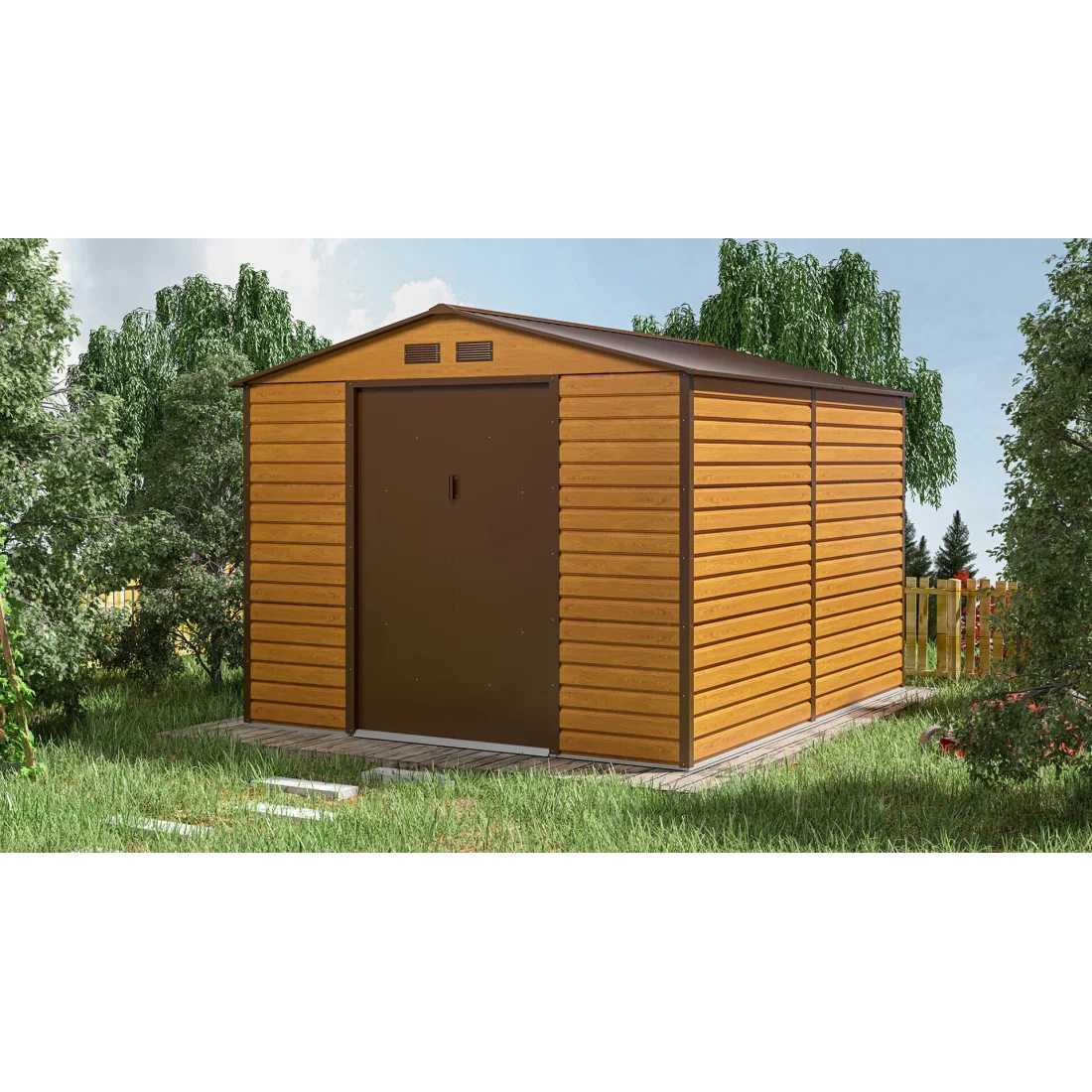 MONTREAL 9x10 DOMEK METALOWY OAK/BROWN (003822) - obrazek 3