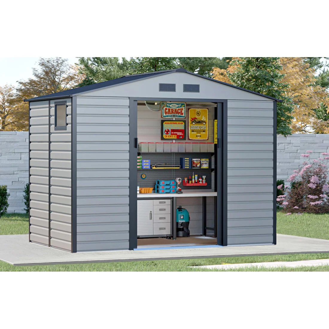 MONTREAL 9x6 DOMEK METALOWY LIGHT GREY (003104) - obrazek 4