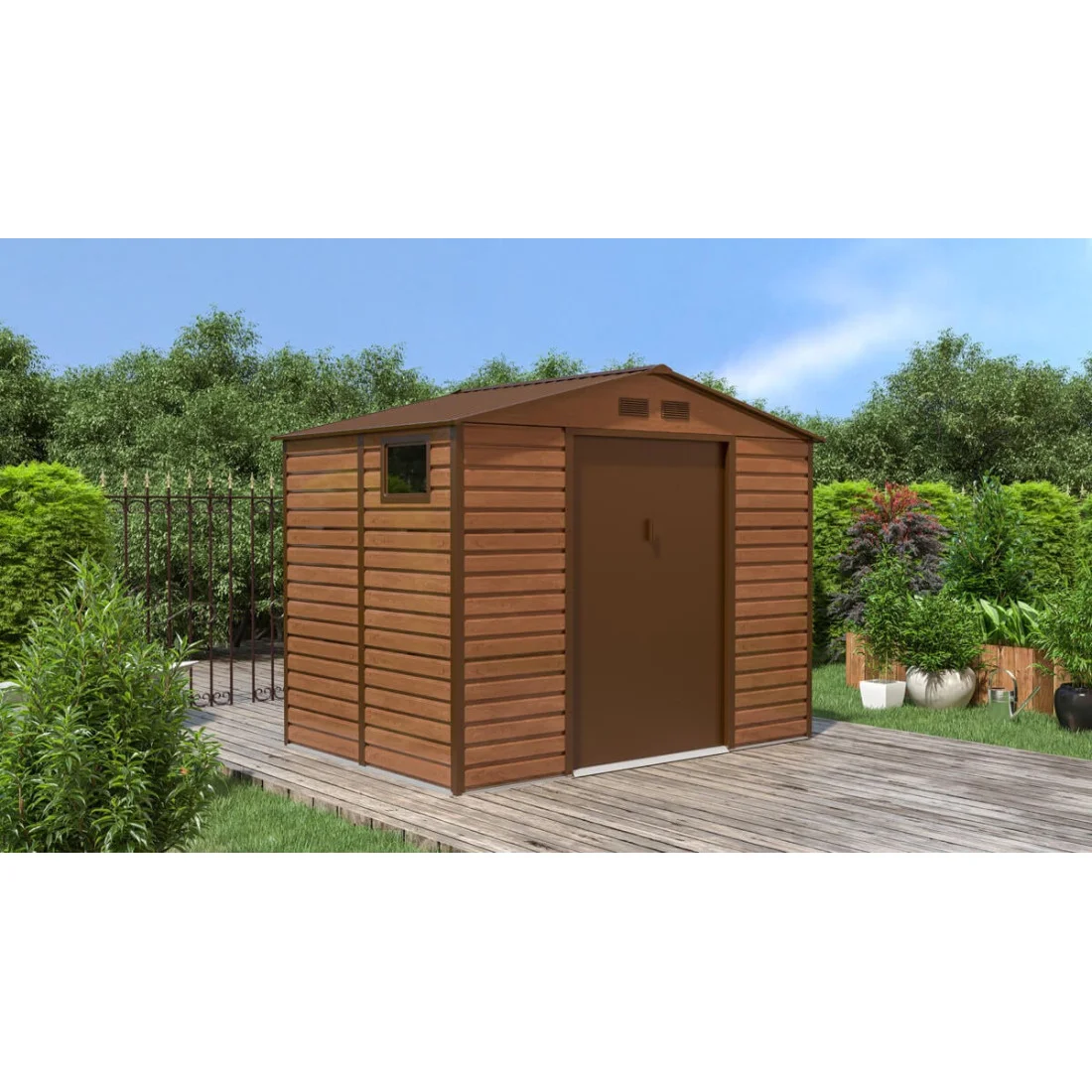 MONTREAL 9x6 DOMEK METALOWY WALNUT (003394) - obrazek 4