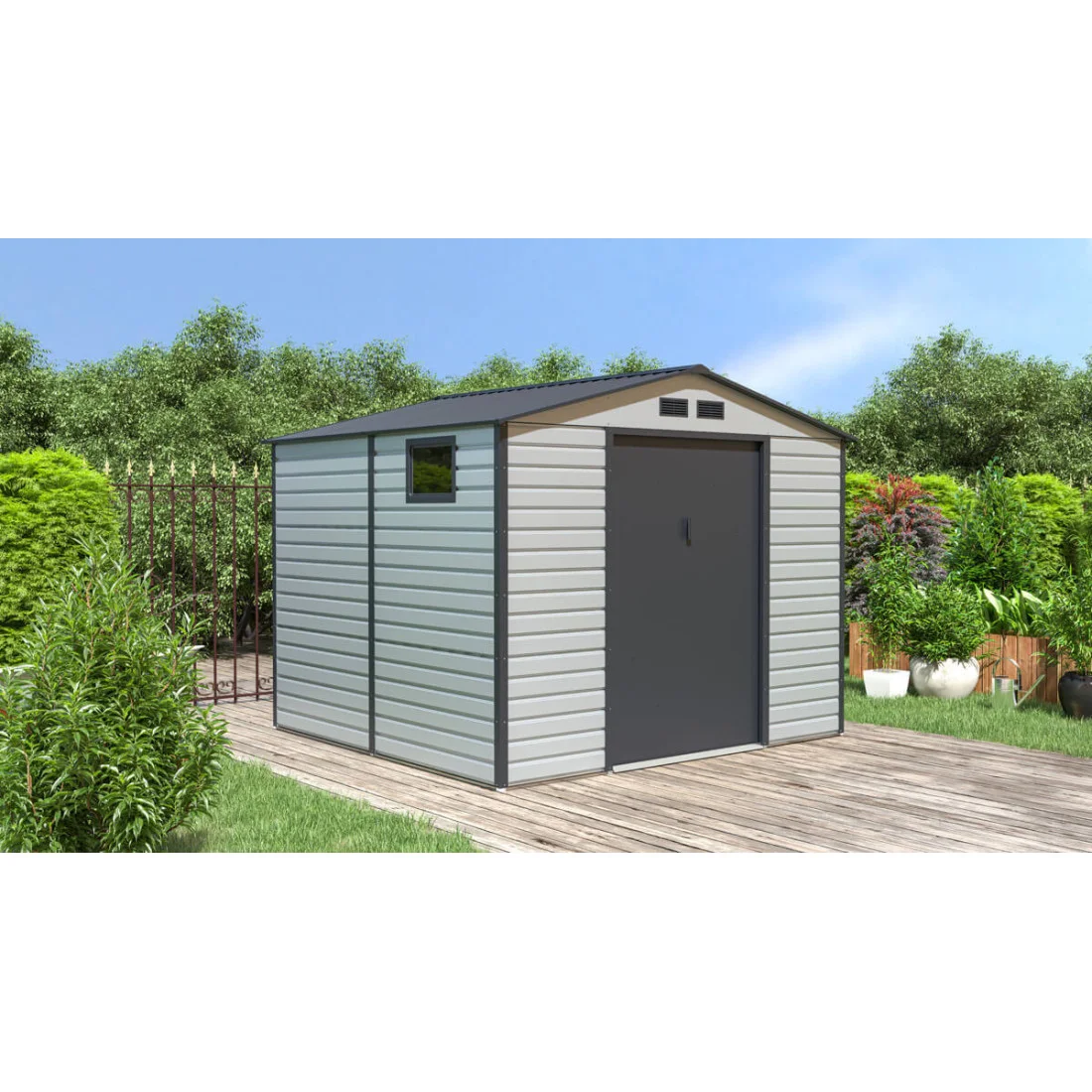MONTREAL 9x8 DOMEK METALOWY LIGHT GREY (003396) - obrazek 4