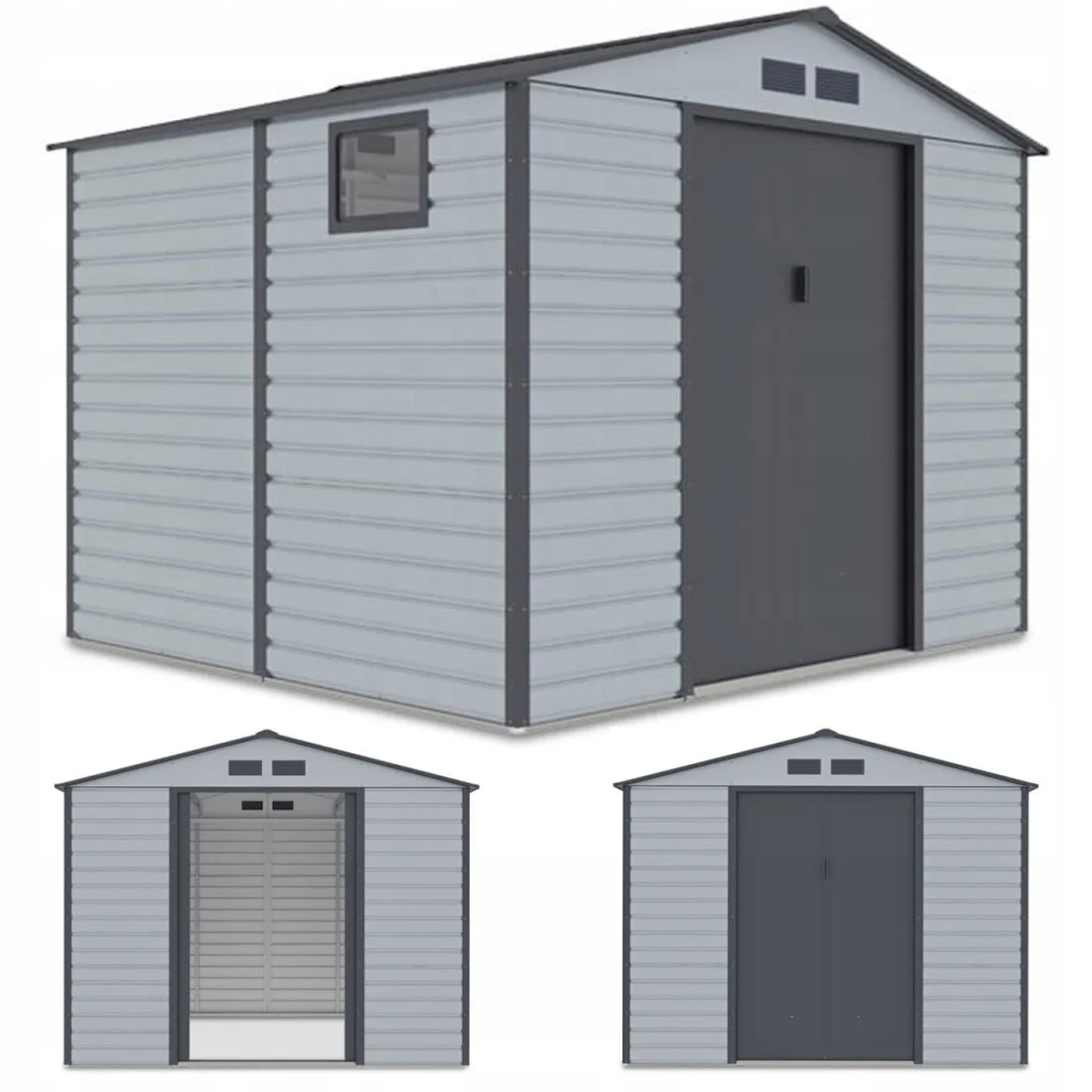 MONTREAL 9x8 DOMEK METALOWY LIGHT GREY (003396)