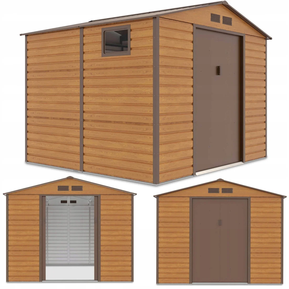 MONTREAL 9x8 DOMEK METALOWY OAK/BROWN (003820)