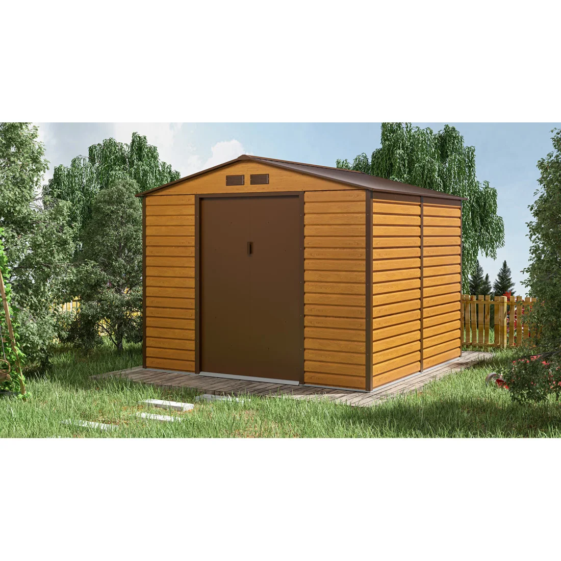 MONTREAL 9x8 DOMEK METALOWY OAK/BROWN (003820) - obrazek 4