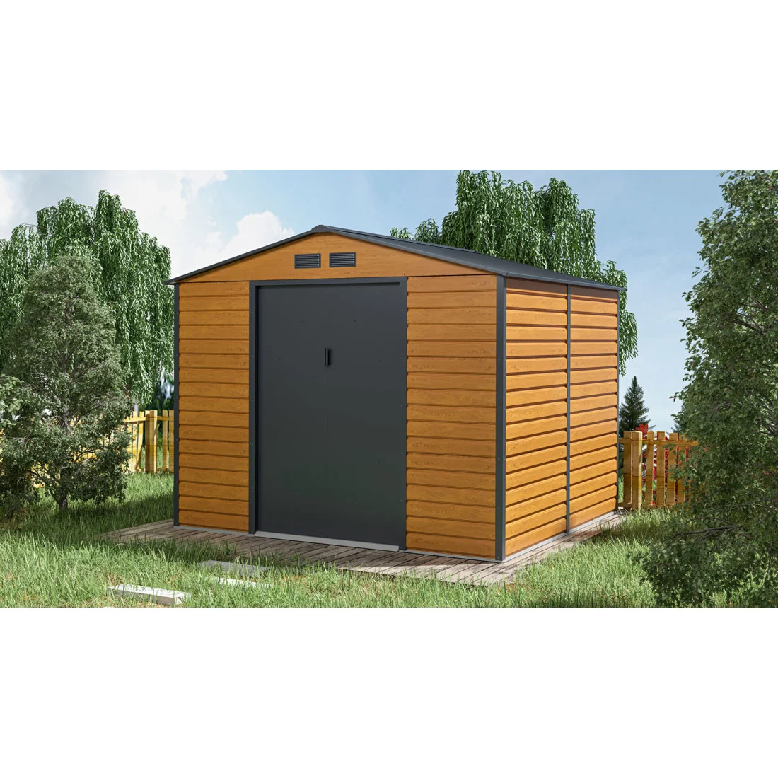 MONTREAL 9x8 DOMEK METALOWY OAK/GREY (004100) - obrazek 4