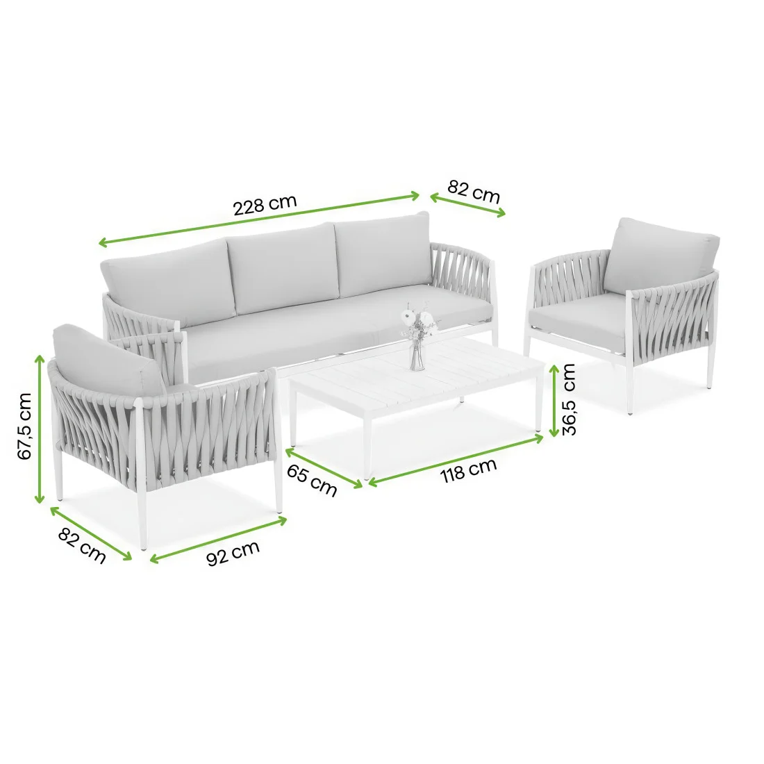 MONZA CAFFE ZESTAW BEIGE (008492) - obrazek 2