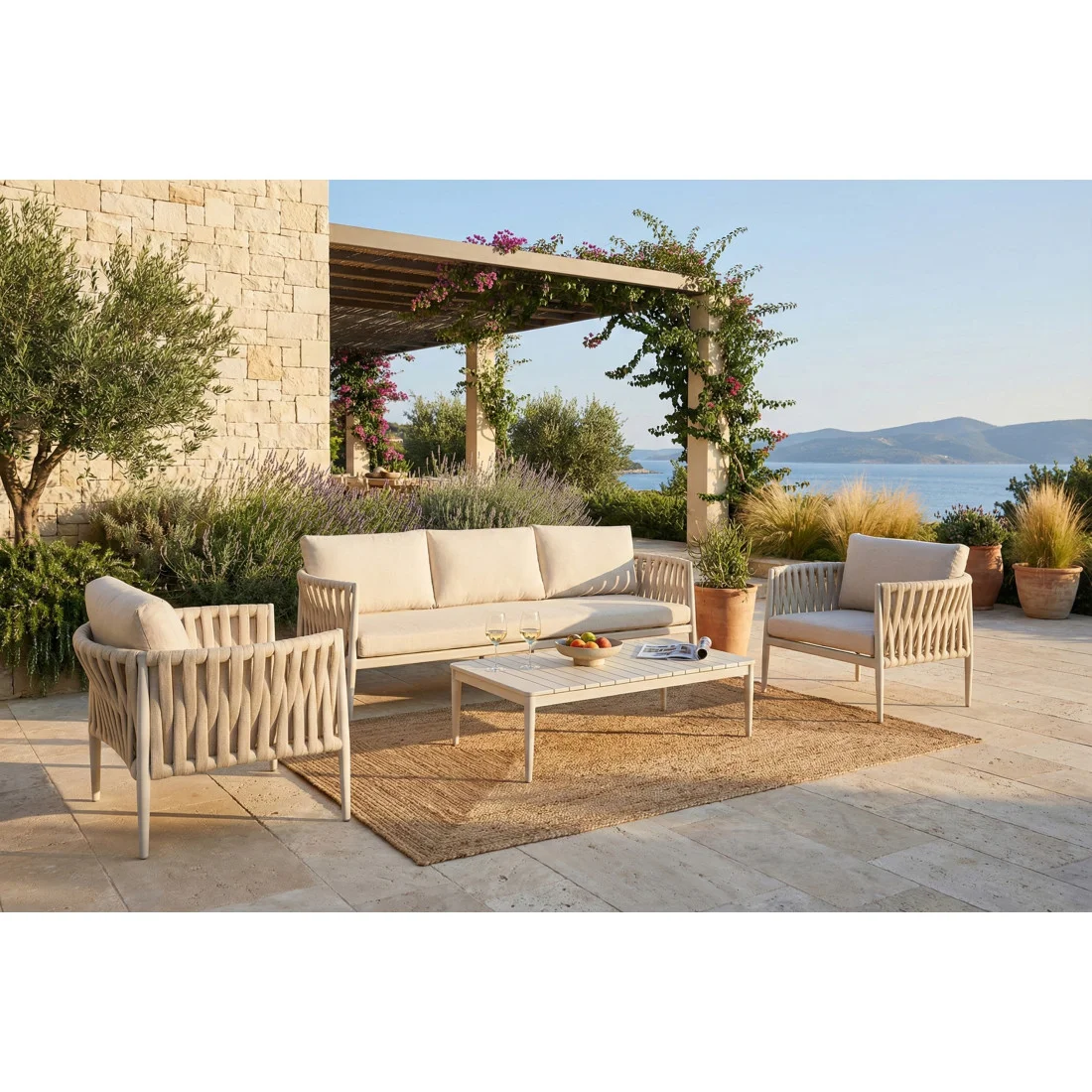 MONZA CAFFE ZESTAW BEIGE (008492) - obrazek 3