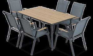 NOVA DINING 6+1 ZESTAW DARK GREY (007583)