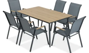 NOVA DINING 6+1 ZESTAW DARK GREY (007583)