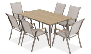 NOVA DINING 6+1 ZESTAW TAUPE (008173)