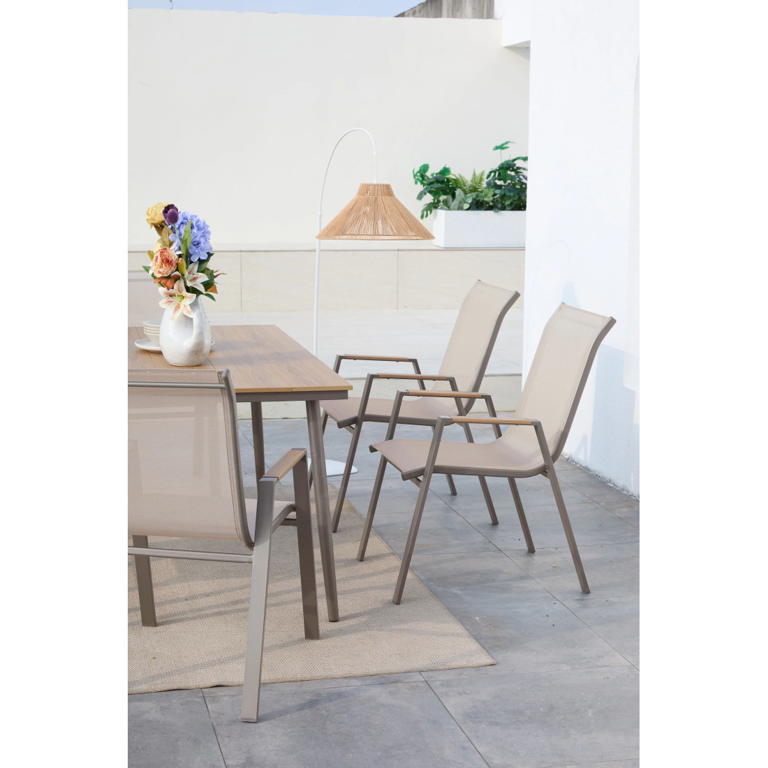 NOVA DINING 6+1 ZESTAW TAUPE (008173) - obrazek 7