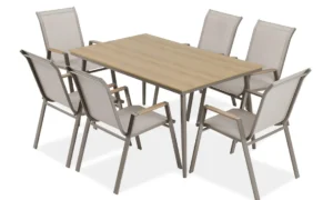 NOVA DINING 6+1 ZESTAW TAUPE (008173)