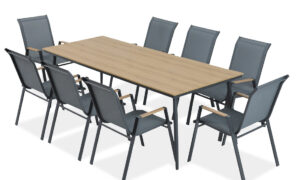 NOVA DINING 8+1 ZESTAW DARK GREY (008174)