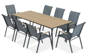 NOVA DINING 8+1 ZESTAW DARK GREY (008174)