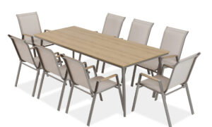 NOVA DINING 8+1 ZESTAW TAUPE (008175)