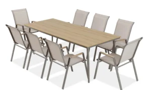NOVA DINING 8+1 ZESTAW TAUPE (008175)