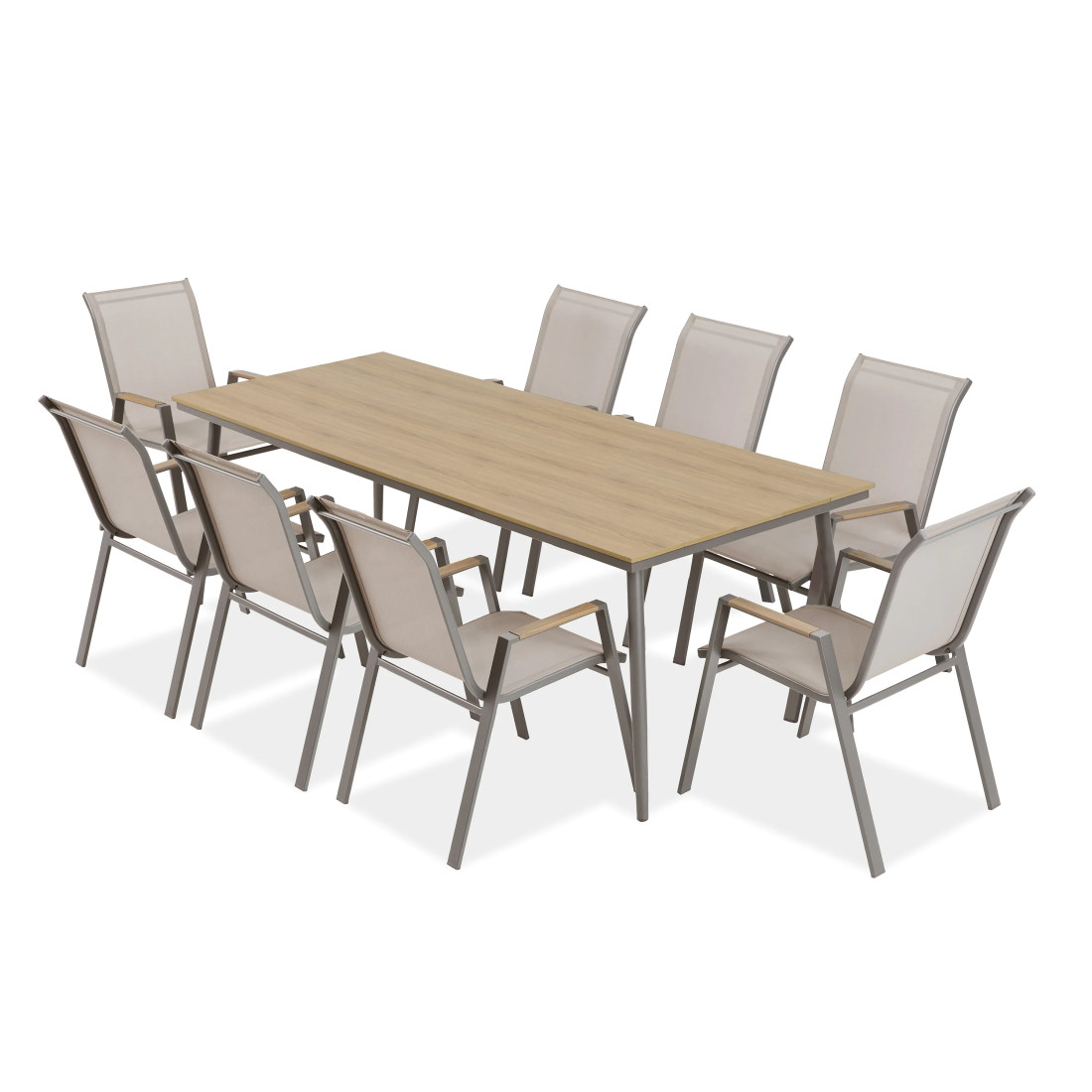 NOVA DINING 8+1 ZESTAW TAUPE (008175)