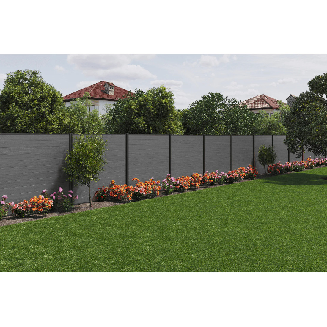 OGRODZENIE ZESTAW 3x PANELE GREY (007914) - obrazek 5