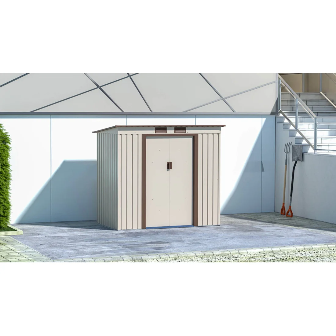OREGON 7x4 DOMEK METALOWY BEIGE (004027) - obrazek 4