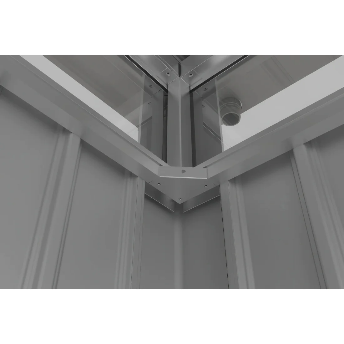 OTTAWA 10x10 DOMEK METALOWY GREY ALUMINIUM (007899) - obrazek 10