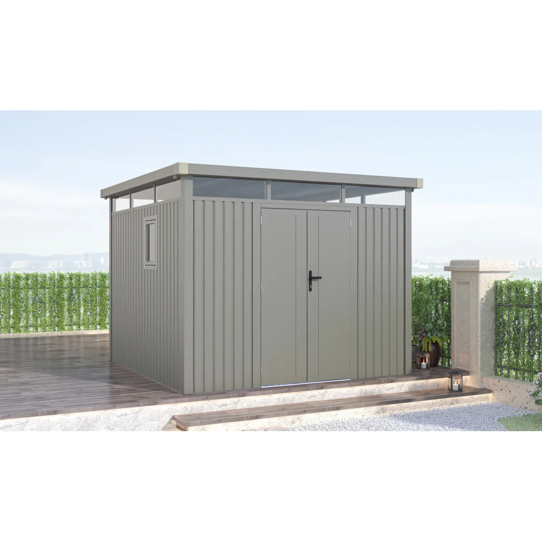 OTTAWA 10x10 DOMEK METALOWY GREY ALUMINIUM (007899) - obrazek 3