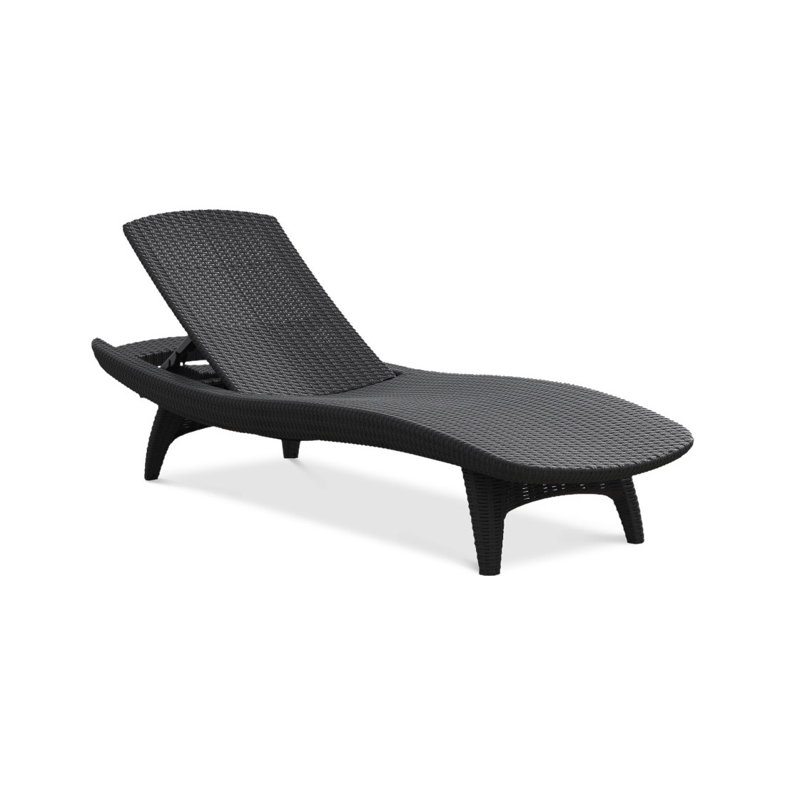 PACIFIC 2x LEŻAK+STOLIK GRAPHITE (003226) - obrazek 3