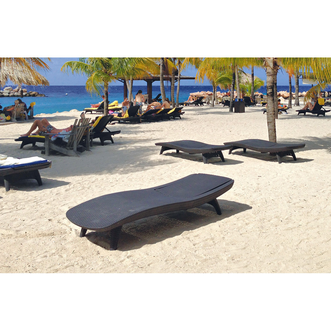 PACIFIC 2x LEŻAK+STOLIK GRAPHITE (003226) - obrazek 8